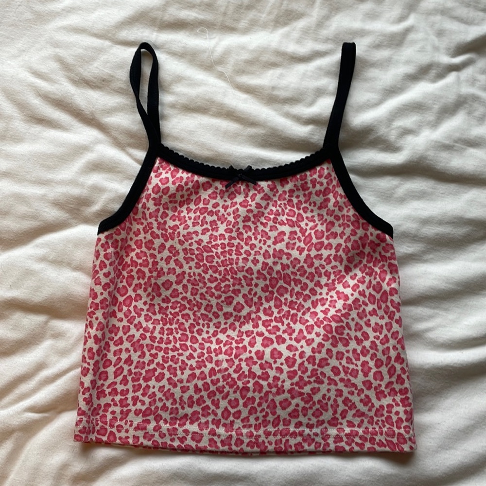 brandy melville leopard tank
